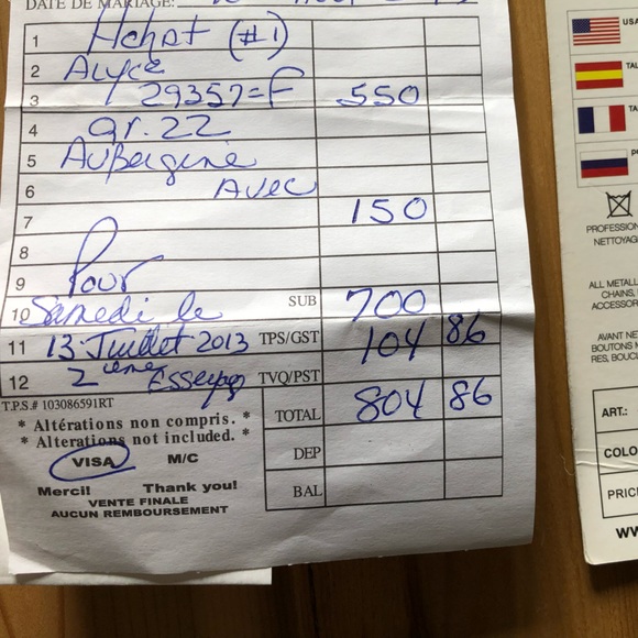 Alice Paris dress Size 22 - Picture 6 of 6